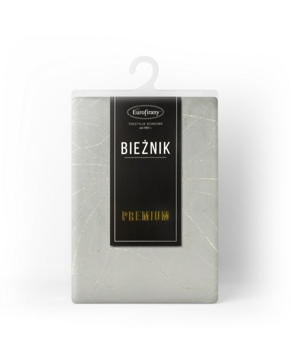 Bieżnik welwetowy 35x140 Blink 18 srebrny Eurofirany