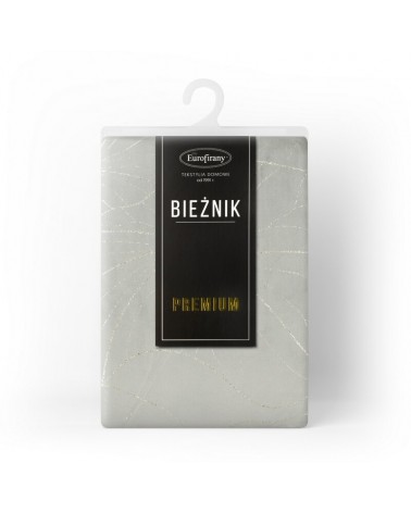 Bieżnik welwetowy 35x140 Blink 18 srebrny Eurofirany