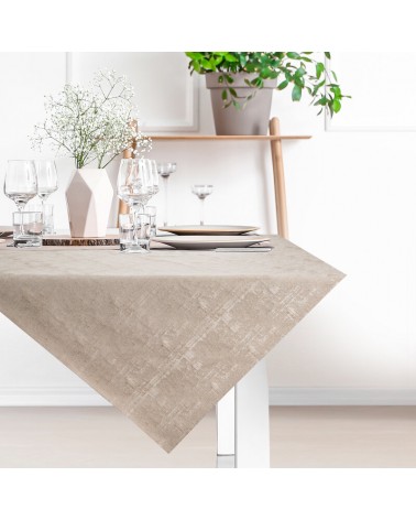 Obrus z bawełną 85x85 Colette beżowy Eurofirany