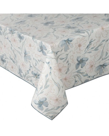 Obrus z lnem 145x240 Ines 10 beżowy Eurofirany