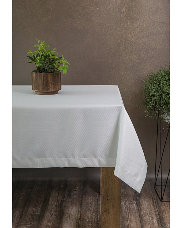 Obrus 145x400 Jowita biały/srebrny Eurofirany