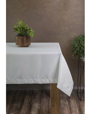 Obrus 145x400 Jowita biały/srebrny Eurofirany