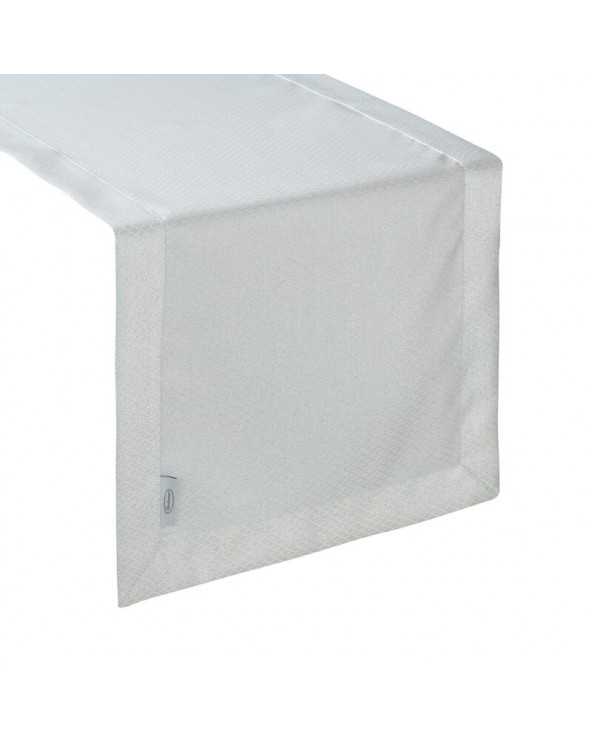 Bieżnik 40x200 Jowita biały/srebrny Eurofirany