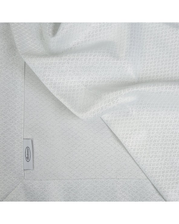 Obrus 85x85 Jowita biały/srebrny Eurofirany