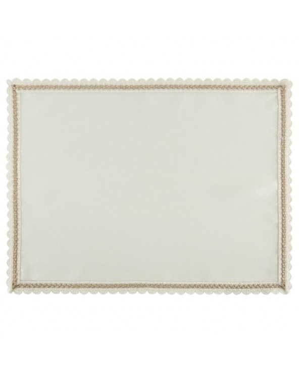 Serwetka z koronką 30x40 Lace kpl 4 szt kremowa/szampańska Eurofirany
