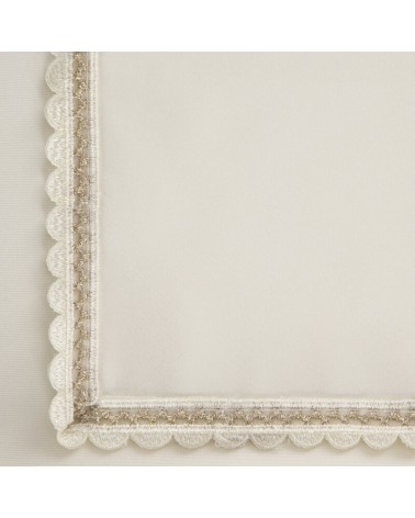 Serwetka z koronką 30x40 Lace kpl 4 szt kremowa/szampańska Eurofirany