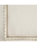 Bieżnik z koronką 40x180 Lace kremowy/szampański Eurofirany