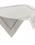 Obrus z lnem 85x85 Natu 9 naturalny/brązowy Eurofirany