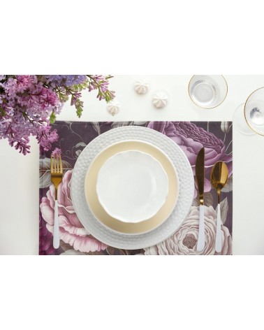 Serwetka 30x40 Velvet kpl 4 szt fioletowa/pudrowa Eurofirany
