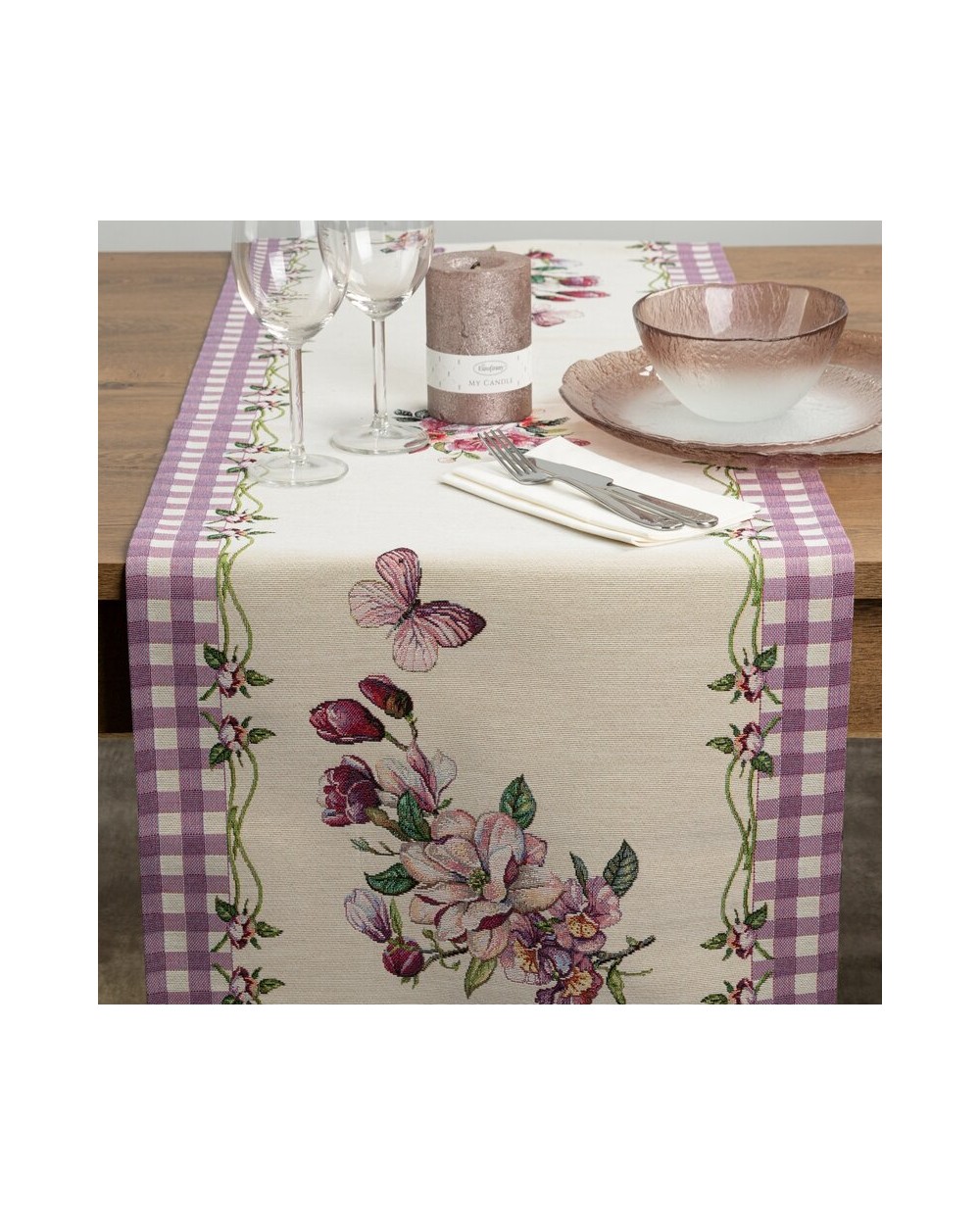 Bieżnik 45x140 Cho 1225 fioletowy Eurofirany