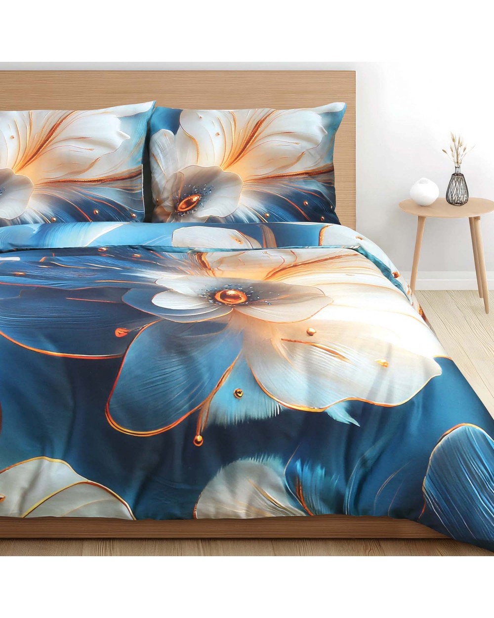 Pościel satyna bawełniana 140x200 + 1x70x80cm 12414 SATYNLOVE PREMIUM Darymex