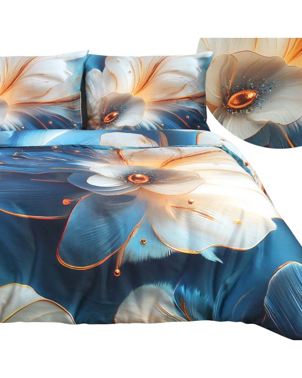 Pościel satyna bawełniana 160x200 + 2x70x80cm 12414 SATYNLOVE PREMIUM Darymex