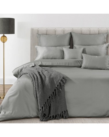 Pościel makosatyna 200x220 + 2x70x80cm Elegant 1C stalowa Eurofirany