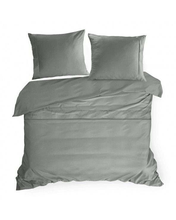 Pościel makosatyna 200x220 + 2x70x80cm Elegant 1C stalowa Eurofirany