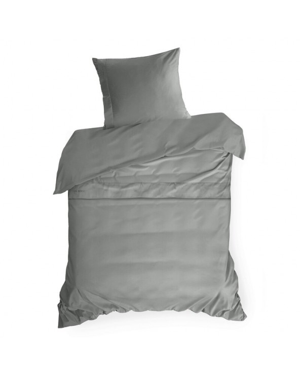 Pościel makosatyna 200x220 + 2x70x80cm Elegant 1C stalowa Eurofirany