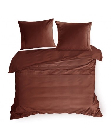 Pościel makosatyna 160x200 + 2x70x80cm Elegant 1I marsala Eurofirany