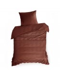Pościel makosatyna 140x200 + 1x70x80cm Elegant 1I marsala Eurofirany