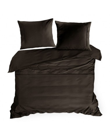 Pościel makosatyna 200x220 + 2x70x80cm Elegant 1G brązowa Eurofirany