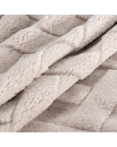 Koc pluszowy 150x200 Caro beżowy Eurofirany