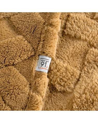 Koc pluszowy 150x200 Caro miodowy Eurofirany