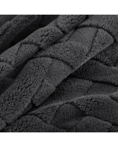 Koc pluszowy 150x200 Caro stalowy Eurofirany