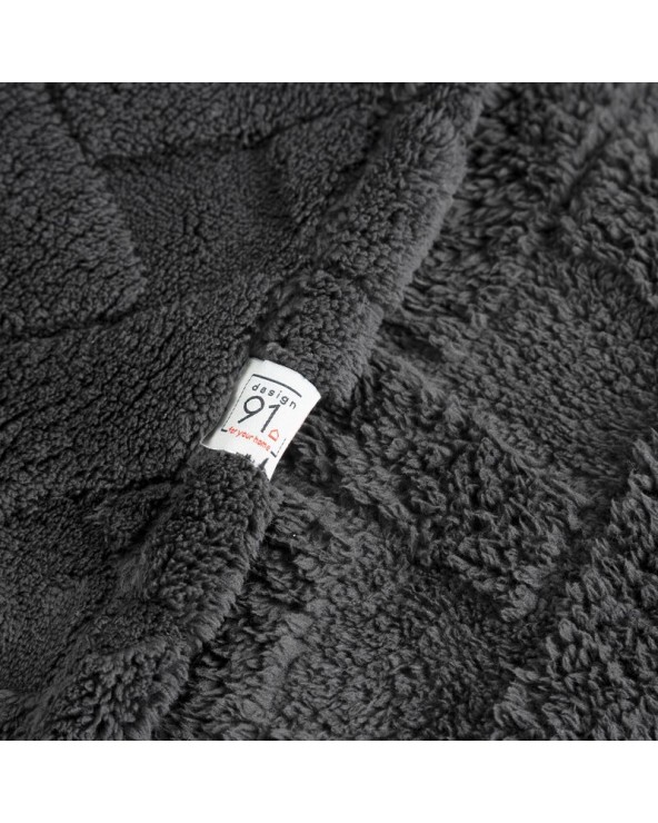 Koc pluszowy 150x200 Caro stalowy Eurofirany