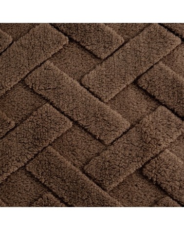 Koc pluszowy 170x210 Caro ciemnobrązowy Eurofirany