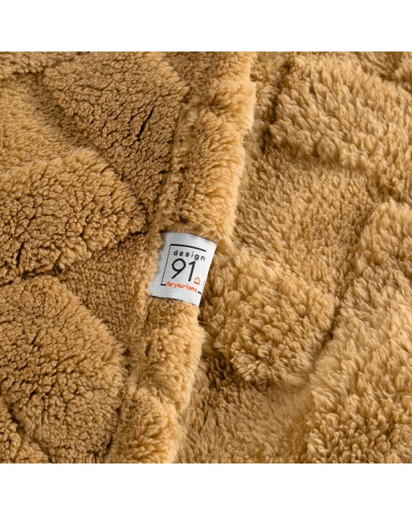 Koc pluszowy 170x210 Caro miodowy Eurofirany