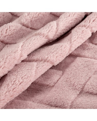 Koc pluszowy 170x210 Caro różowy Eurofirany