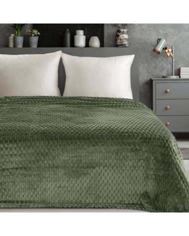 Koc pluszowy 150x200 Cindy 6 oliwkowy Eurofirany