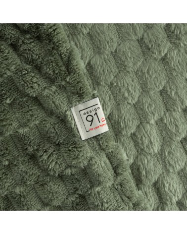 Koc pluszowy 150x200 Cindy 6 oliwkowy Eurofirany