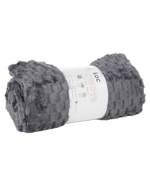 Koc pluszowy 150x200 Cindy 6 stalowy Eurofirany