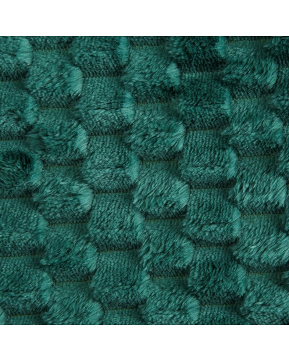 Koc pluszowy 170x210 Cindy 6 ciemnozielony Eurofirany