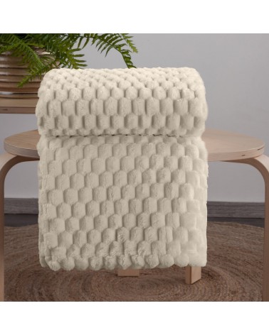 Koc pluszowy 70x160 Cindy 6 beżowy Eurofirany