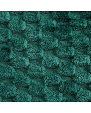 Koc pluszowy 70x160 Cindy 6 ciemnozielony Eurofirany