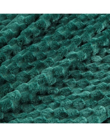 Koc pluszowy 70x160 Cindy 6 ciemnozielony Eurofirany