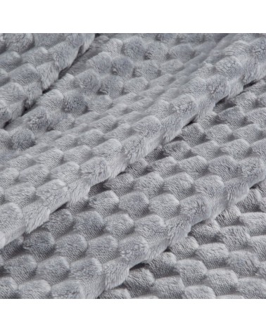 Koc pluszowy 70x160 Cindy 6 srebrny Eurofirany