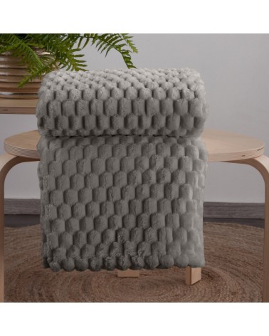 Koc pluszowy 70x160 Cindy 6 stalowy Eurofirany