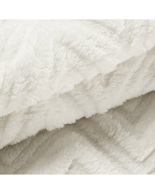 Koc pluszowy 200x220 Jodła kremowy Eurofirany