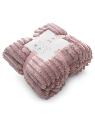 Koc pluszowy 150x200 Soft pudrowy Eurofirany