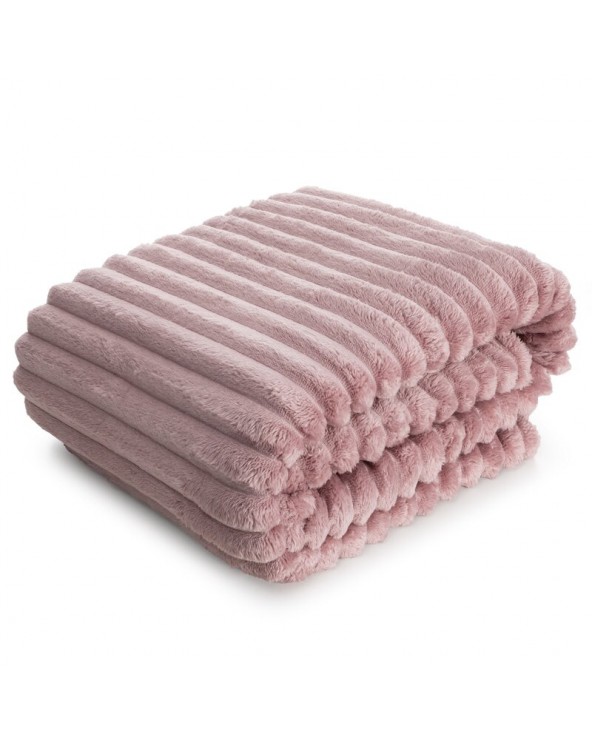 Koc pluszowy 150x200 Soft pudrowy Eurofirany