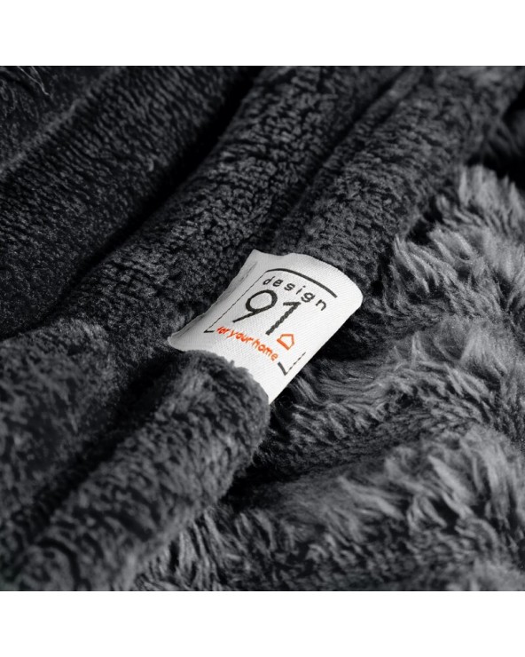 Koc pluszowy 150x200 Soft stalowy Eurofirany