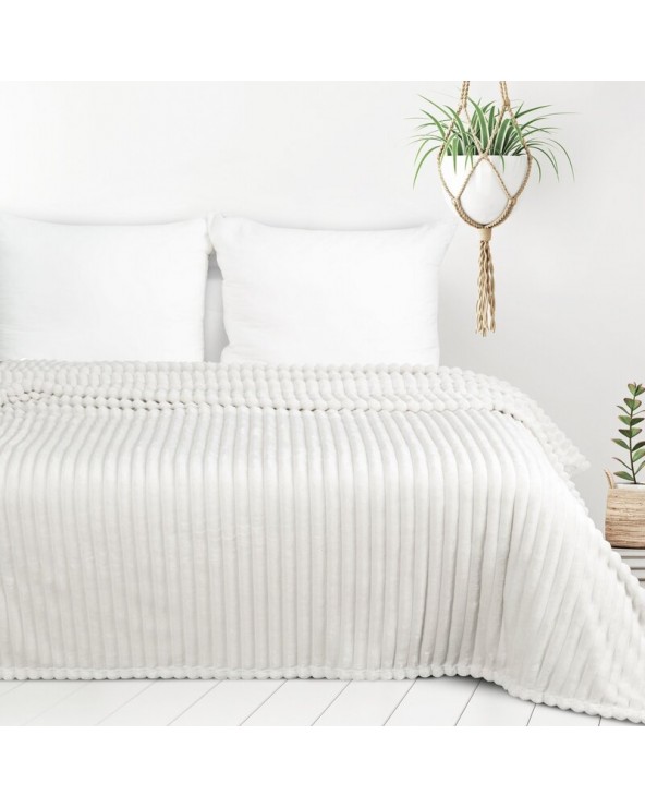 Koc pluszowy 200x220 Soft biały Eurofirany