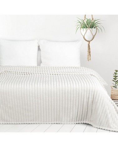 Koc pluszowy 200x220 Soft biały Eurofirany