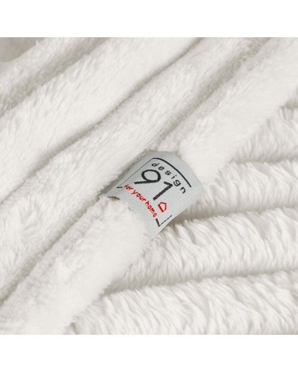 Koc pluszowy 200x220 Soft biały Eurofirany