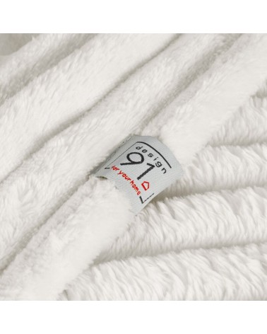 Koc pluszowy 200x220 Soft biały Eurofirany