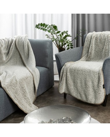 Koc sherpa baranek 170x210 Koala beżowy/biały Eurofirany