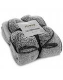 Koc sherpa baranek 170x210 Koala stalowy/biały Eurofirany