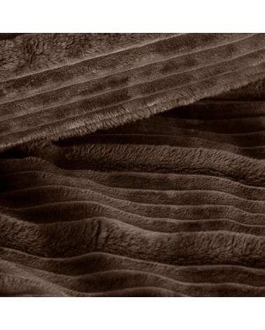 Koc pluszowy 200x220 Nina ciemnobrązowy Eurofirany