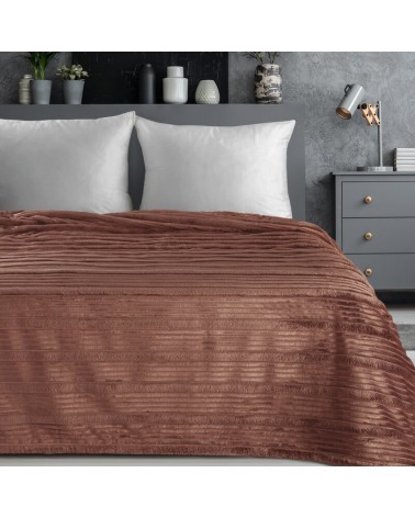 Koc pluszowy 200x220 Nina mocha Eurofirany